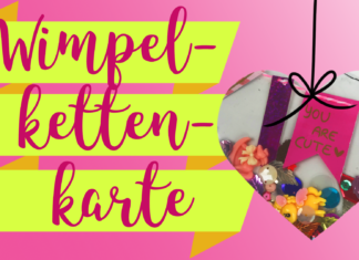Shake it up! Wimpelketten-Grußkarte