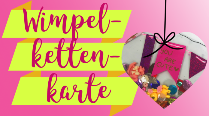 Shake it up! Wimpelketten-Grußkarte